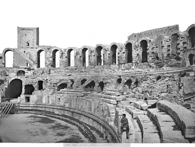 Interior view of the amphitheatre by Roman